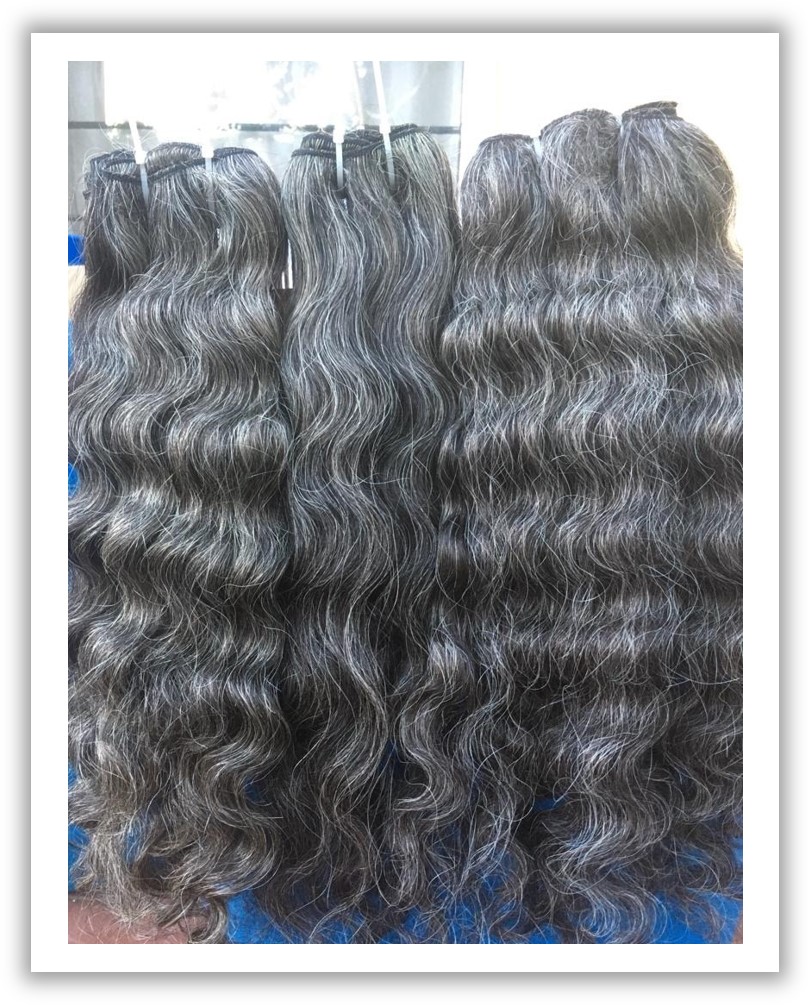 Grey Curly